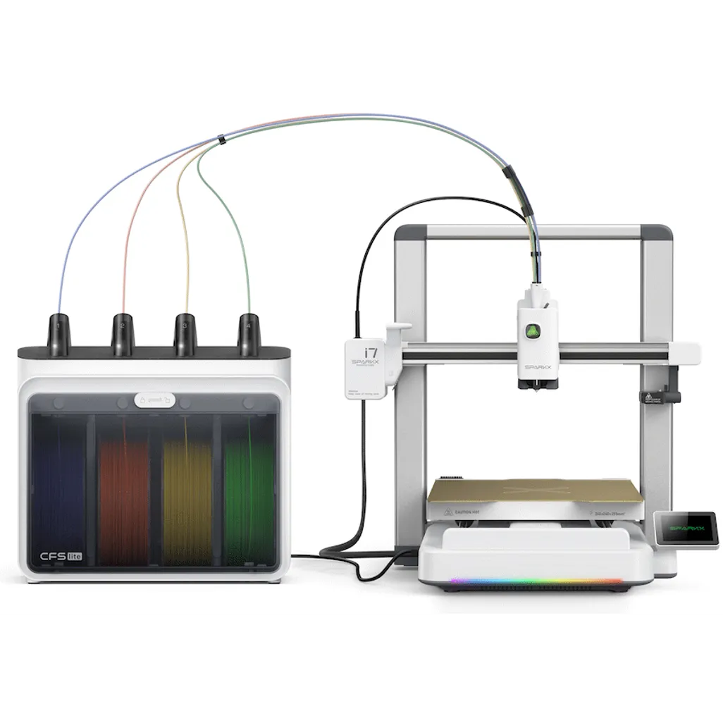 Creality SparkX i7 3D Printer with CFS Lite 4 Filament Dispenser 260x260x255 500mm/s