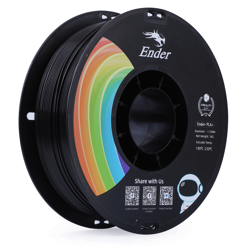 Ender PLA+ Filament Black 1Kg