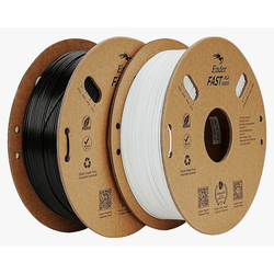 Creality Ender Fast PLA Filament Value Pack of 2 - White + Black