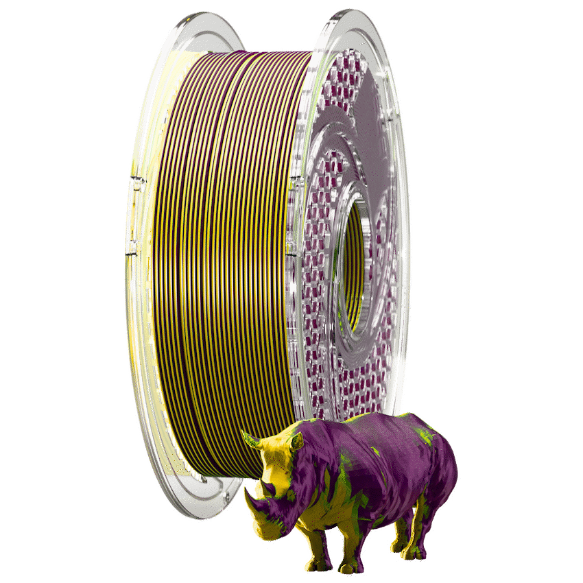 SA Filament Dual Silk PLA Filament - Golden Indigo (750g, 1.75mm)