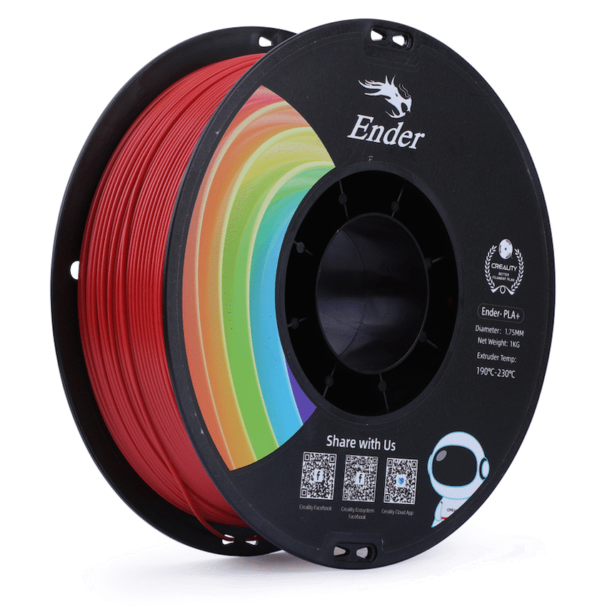 Ender PLA+ Filament - Red 1kg