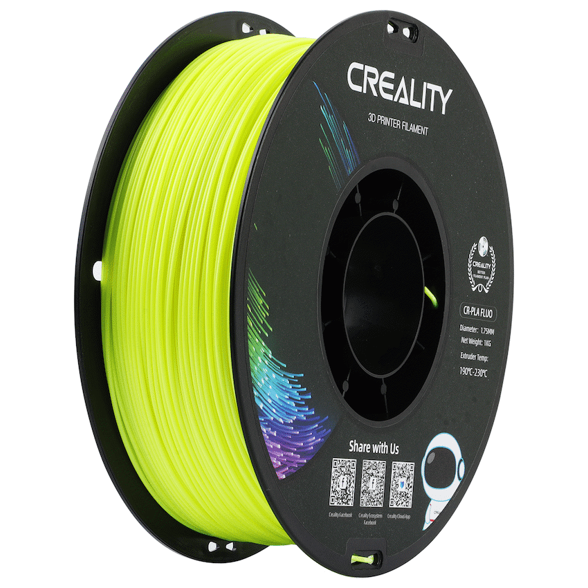 Creality PLA Filament Fluorescent Yellow 1Kg