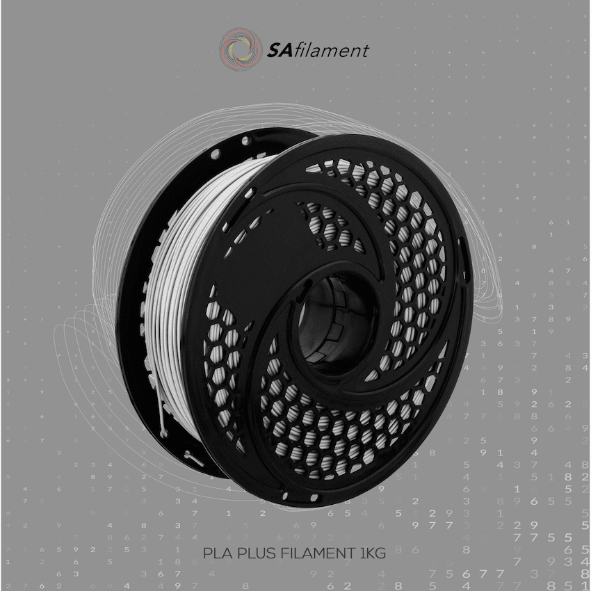SA Filament PLA Plus Chrome Filament 1kg - Silver