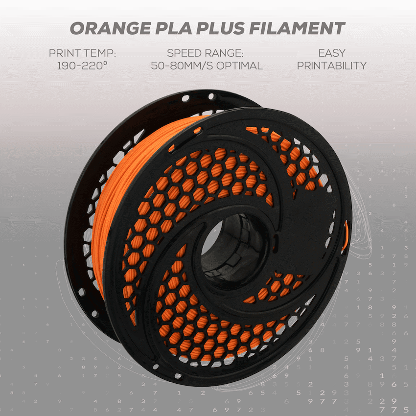 SA Filament Silk PLA Plus Filament 1kg - Orange