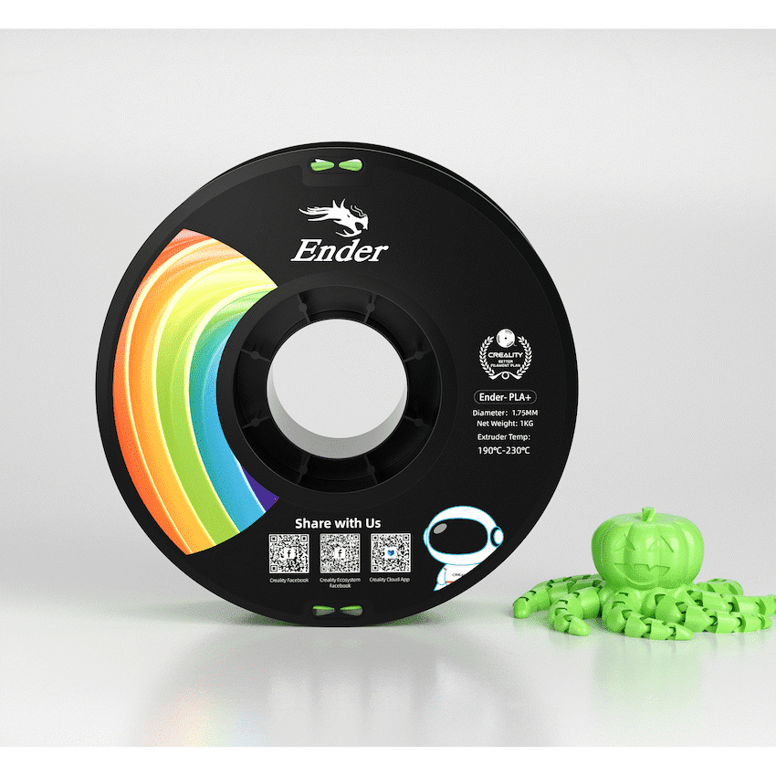 Ender PLA+ Filament Apple Green 1Kg