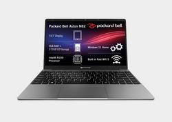 3. Packard Bell Aston N82 14.1” Intel N100 8GB + 512GB SSD Laptop