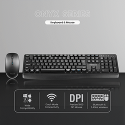Volkano Onyx Keyboard and Mouse Combo With Dual mode BT
