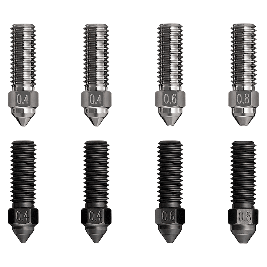 Creality High Flow Nozzle Kit 8 Pc K1/K1Max MK8 0.4/0.6/0.8mm
