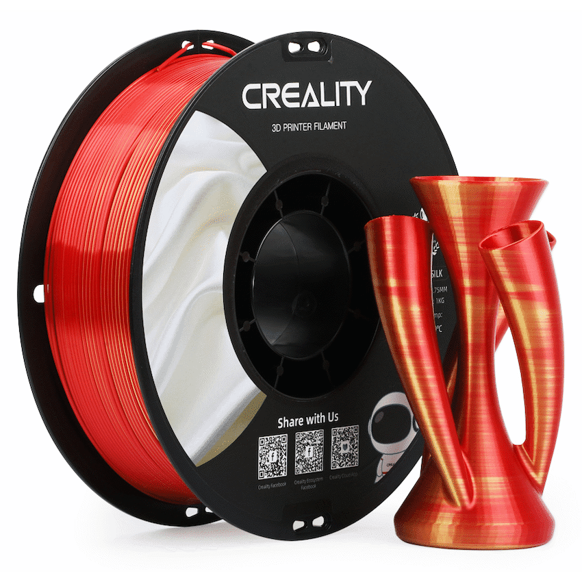 Creality Dual Silk Filament PLA - Golden-Red 1Kg
