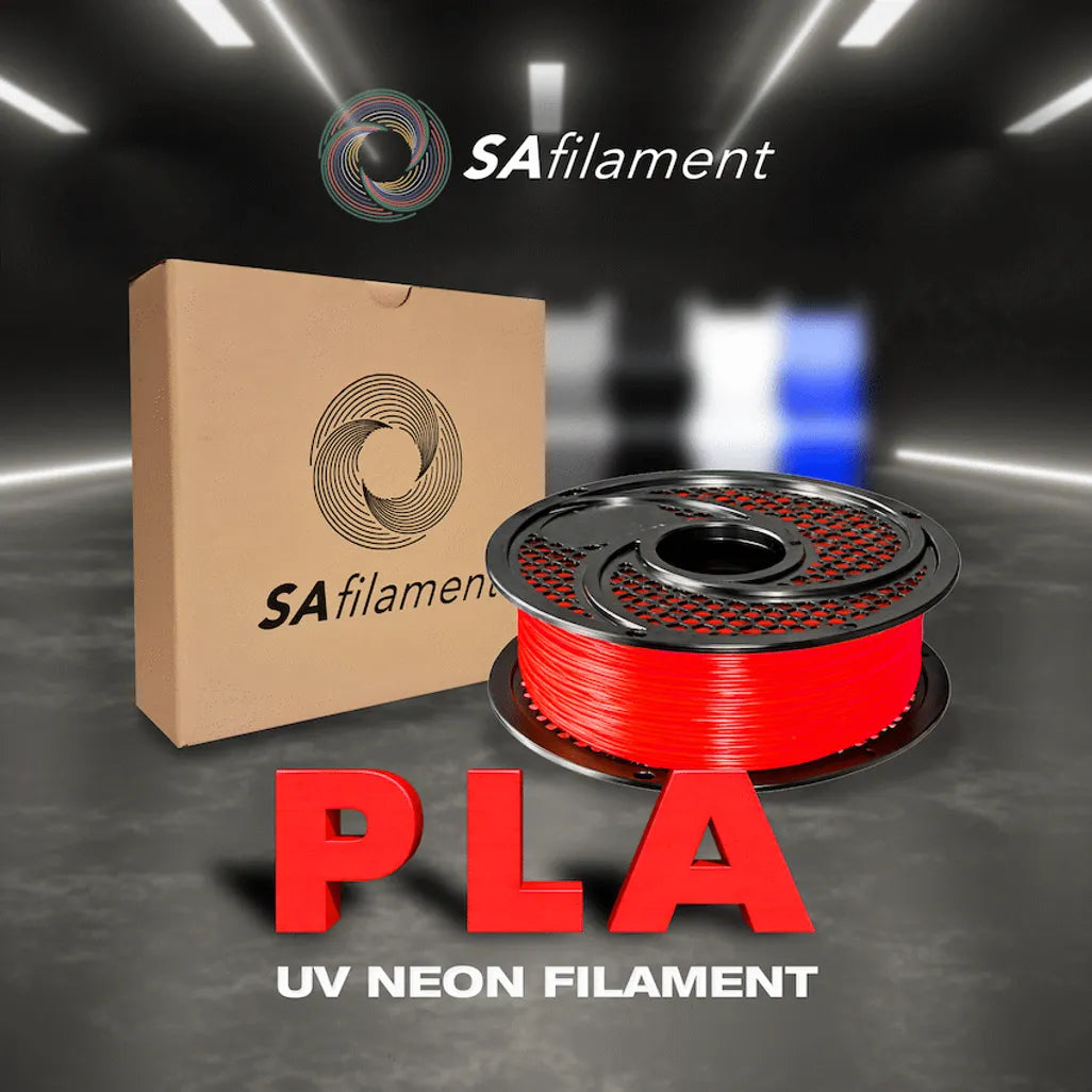 SA Filament UV Neon PLA 1.75 mm, 1 kg | Fire Red