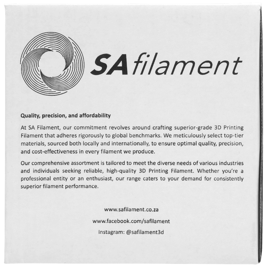 SA Filament ABS Premium Filament 1kg - Dark Grey