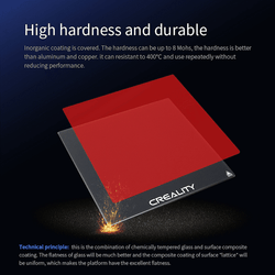 Carborundum Glass Platform Kit 235x235x4 - Ender 5 Pro, Ender 3 Pro