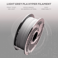 SA Filament PLA Hyper Filament 1kg - Light Grey