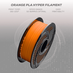 SA Filament PLA Hyper Filament 1kg - Orange