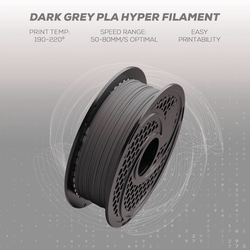 SA Filament PLA Hyper Filament 1kg - Dark Grey