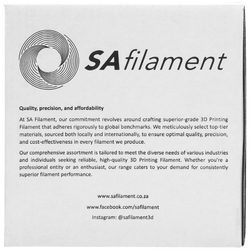 SA Filament PLA Plus Chrome Filament 1kg - Silver