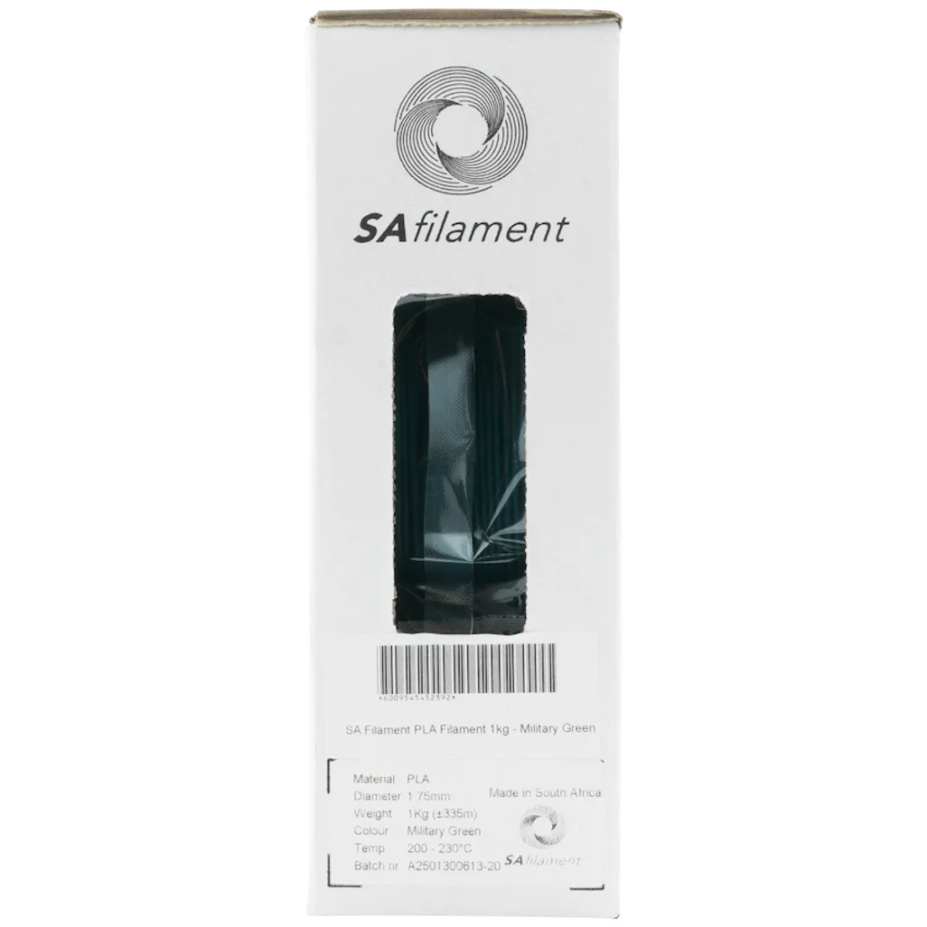 SA Filament PLA Filament 1kg - Military Green