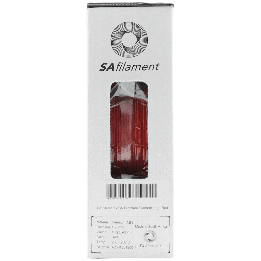 SA Filament ABS Premium Filament 1kg - Red