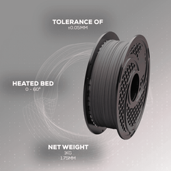 SA Filament PLA Hyper Filament 1kg - Dark Grey