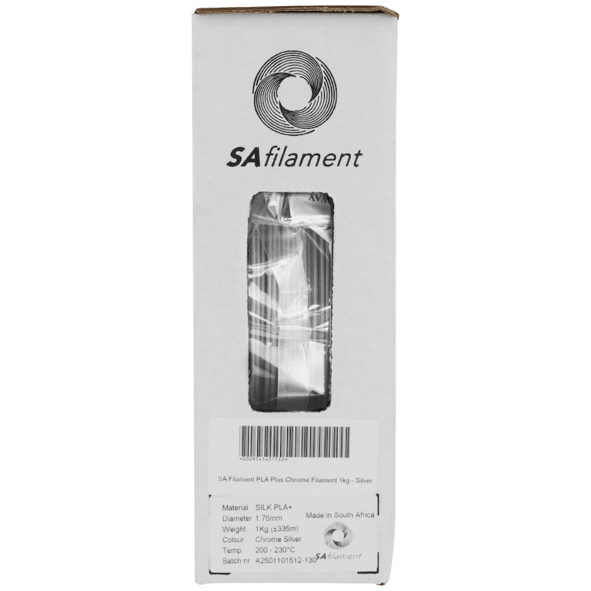 SA Filament PLA Plus Chrome Filament 1kg - Silver