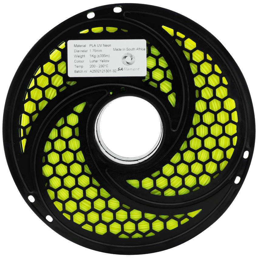 SA Filament PLA UV Neon Filament 1kg -  Lunar Yellow