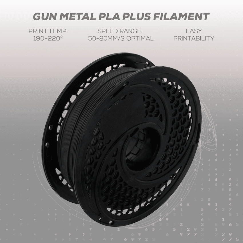 SA Filament PLA Plus Filament 1kg - Gun Metal