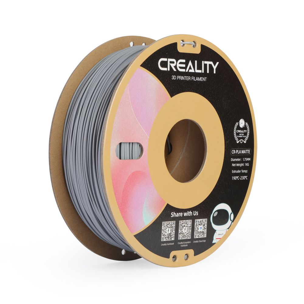 Creality CR-PLA Filament Matte Grey, 1Kg