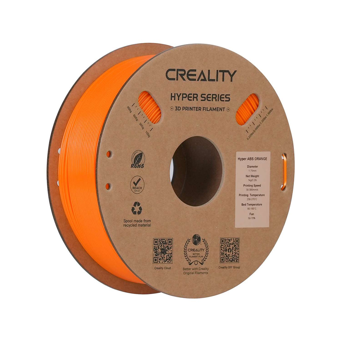 Creality Hyper ABS Filament Orange