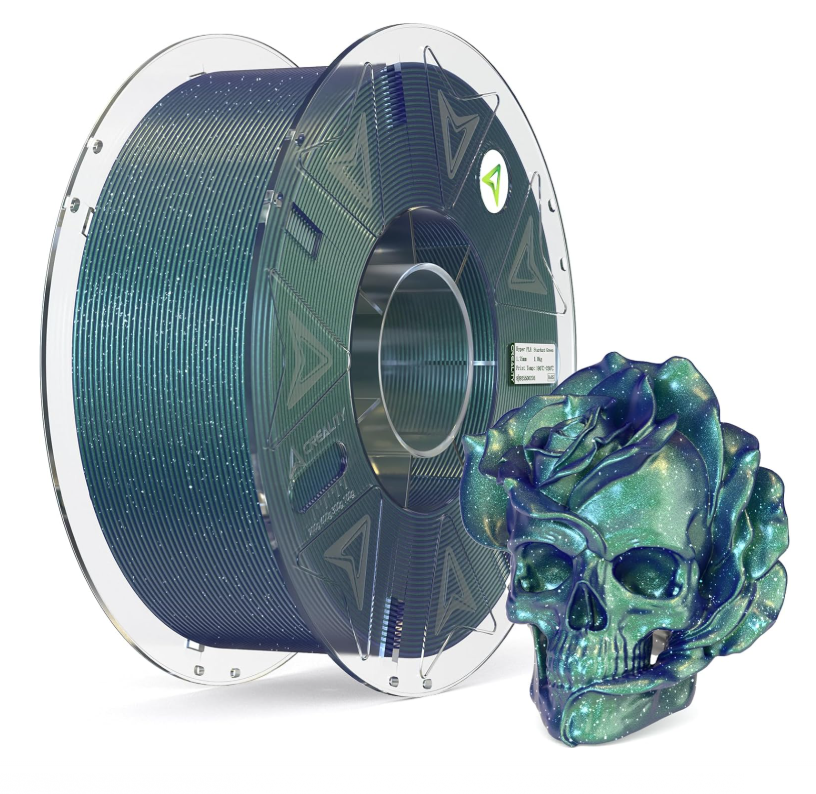 Creality Hyper PLA Filament RFID - Stardust Sparkle Green 1kg