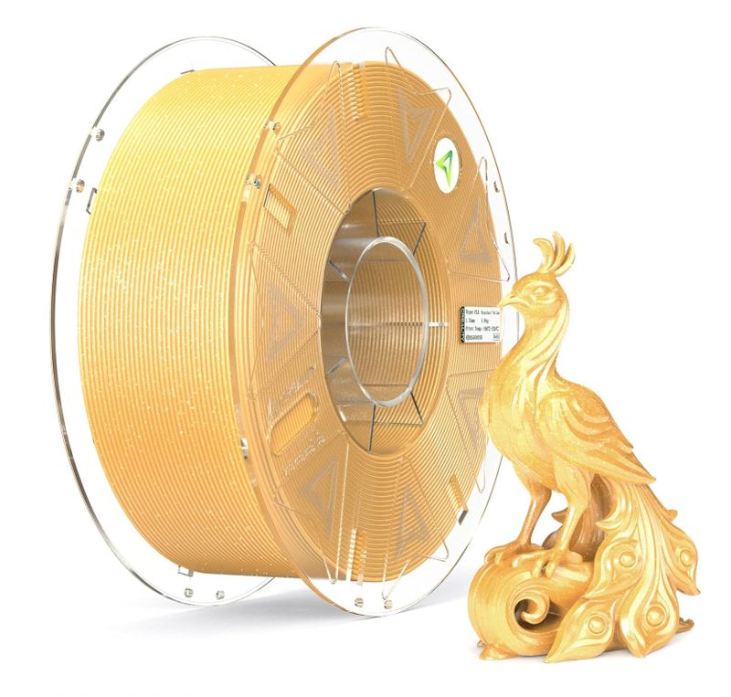 Creality Hyper PLA Filament RFID - Stardust Sparkle Yellow 1kg