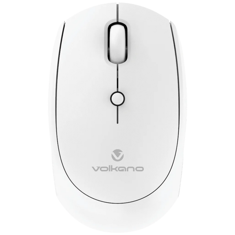 Volkano Talc Wireless Mouse – Black | Ergonomic Wireless Office Mouse