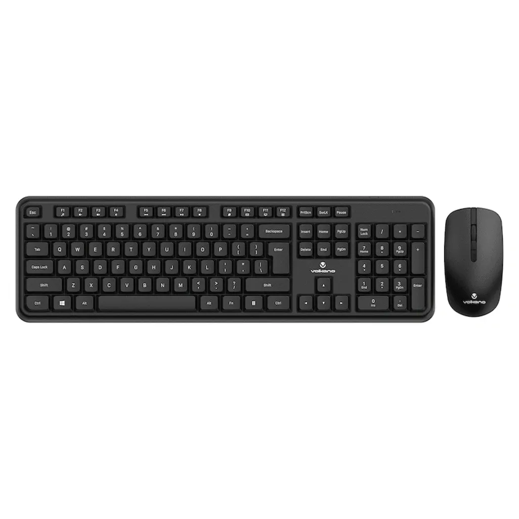 Volkano Opal Series Wireless Keyboard and Mouse Combo – Black
