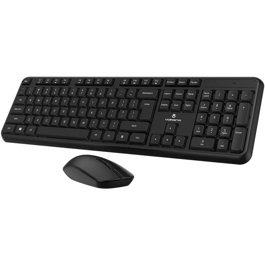 Volkano Opal Series Wireless Keyboard and Mouse Combo – Black