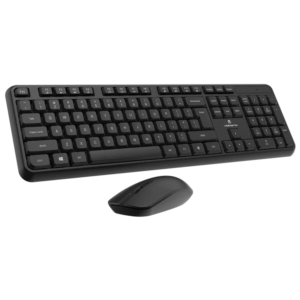 Volkano Opal Series Wireless Keyboard and Mouse Combo – Black