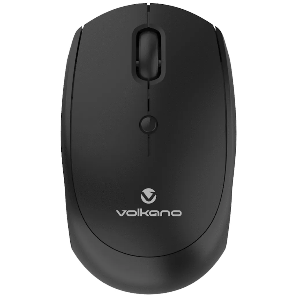 Volkano Talc Wireless Mouse – Black | Ergonomic Wireless Office Mouse