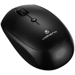 Volkano Talc Wireless Mouse – Black | Ergonomic Wireless Office Mouse