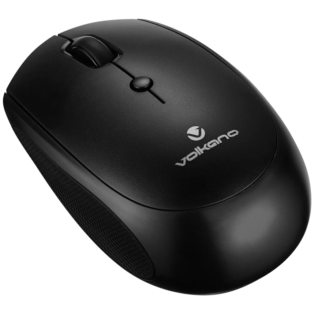 Volkano Talc Wireless Mouse – Black | Ergonomic Wireless Office Mouse