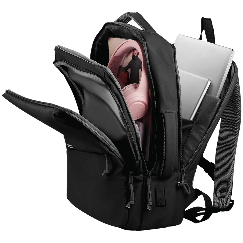Volkano Under-Seat Traveller Backpack Black | 15.6" Laptop Travel Backpack