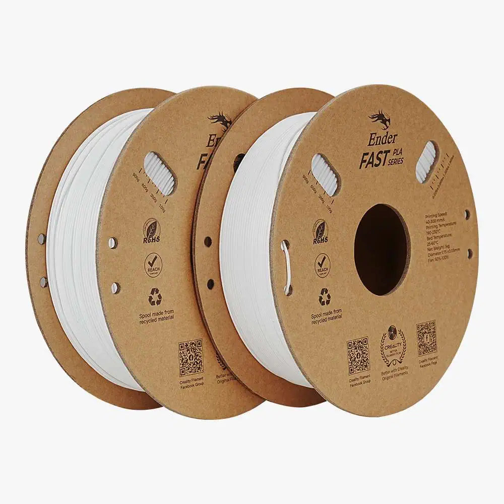 Ender fast PLA White plus White pack (2Kg) - (300mm/s)