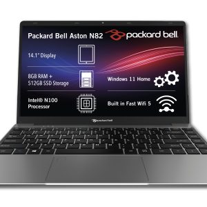 3. Packard Bell Aston N82 14.1” Intel N100 8GB + 512GB SSD Laptop