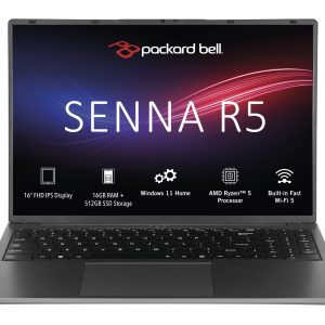 5. Packard Bell Senna R5 16" AMD Ryzen 5 16GB RAM 512GB SSD Laptop