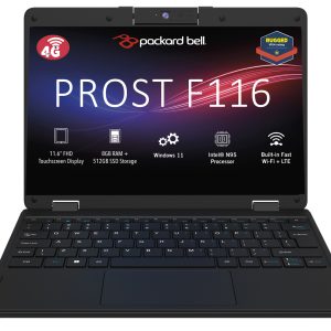 4. Packard Bell Prost 11.6” Rugged 4G LTE Touchscreen Convertible Intel N95 8GB + 512GB SSD Laptop