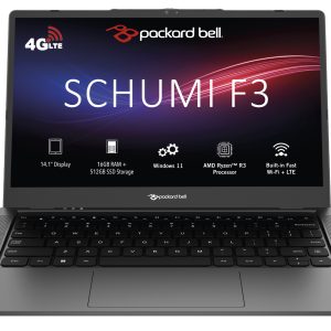 6. Packard Bell Schumi Laptop 14.1” 4G Ryzen R3 16GB + 512GB SSD Laptop